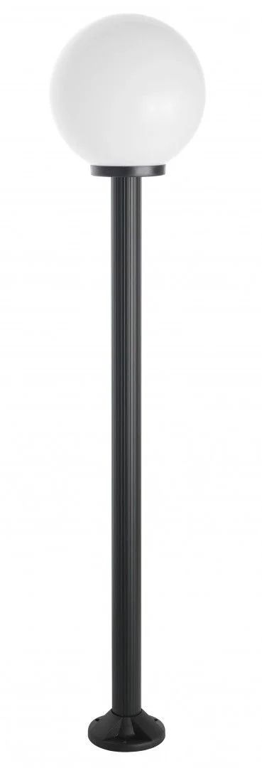 Stojacia záhradná lampa sklenená guľa 30 cm biela alebo dymová 180 cm Su-ma