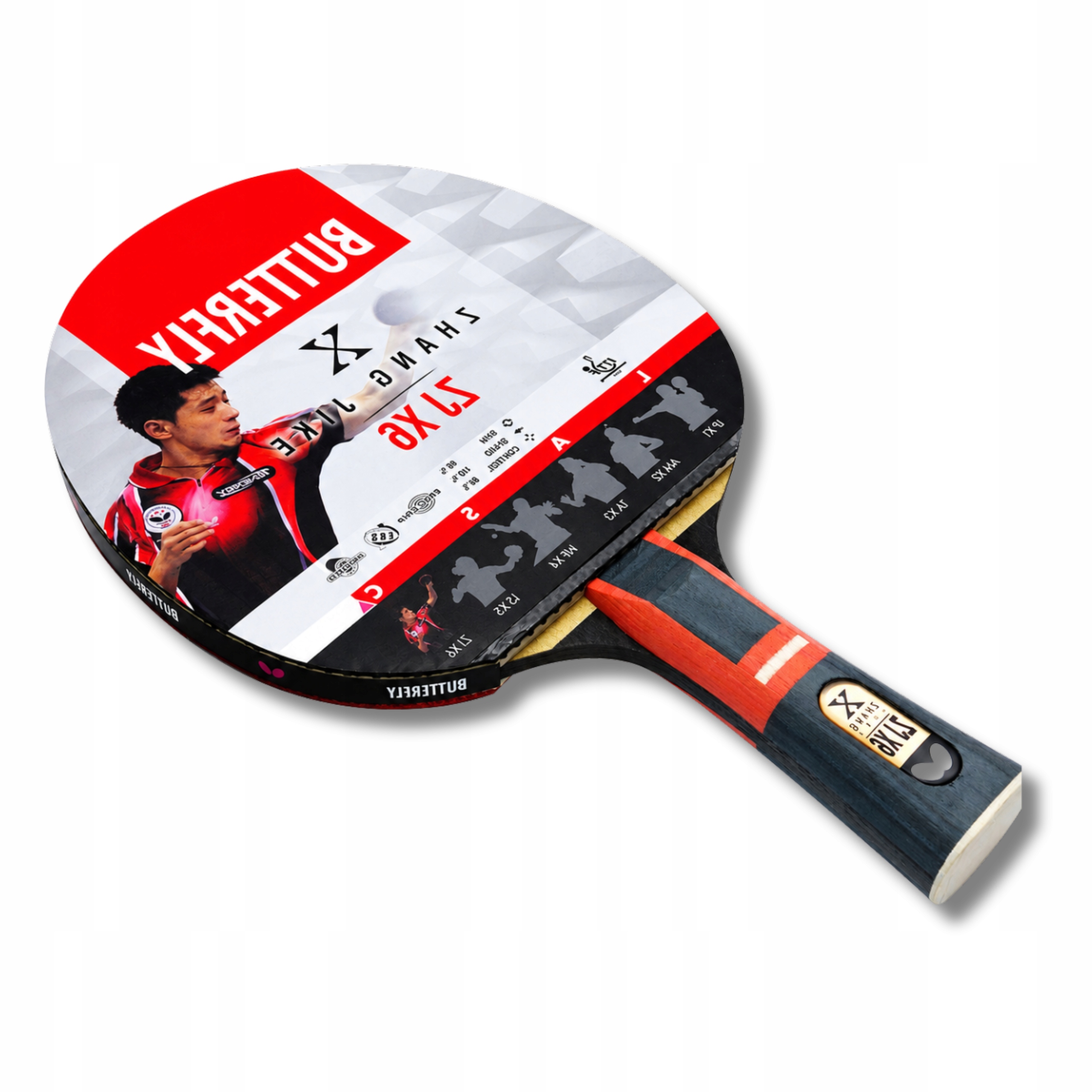 Pálka Na Stolní Tenis Butterfly Paletka Ping Pong Zhang Jike X6