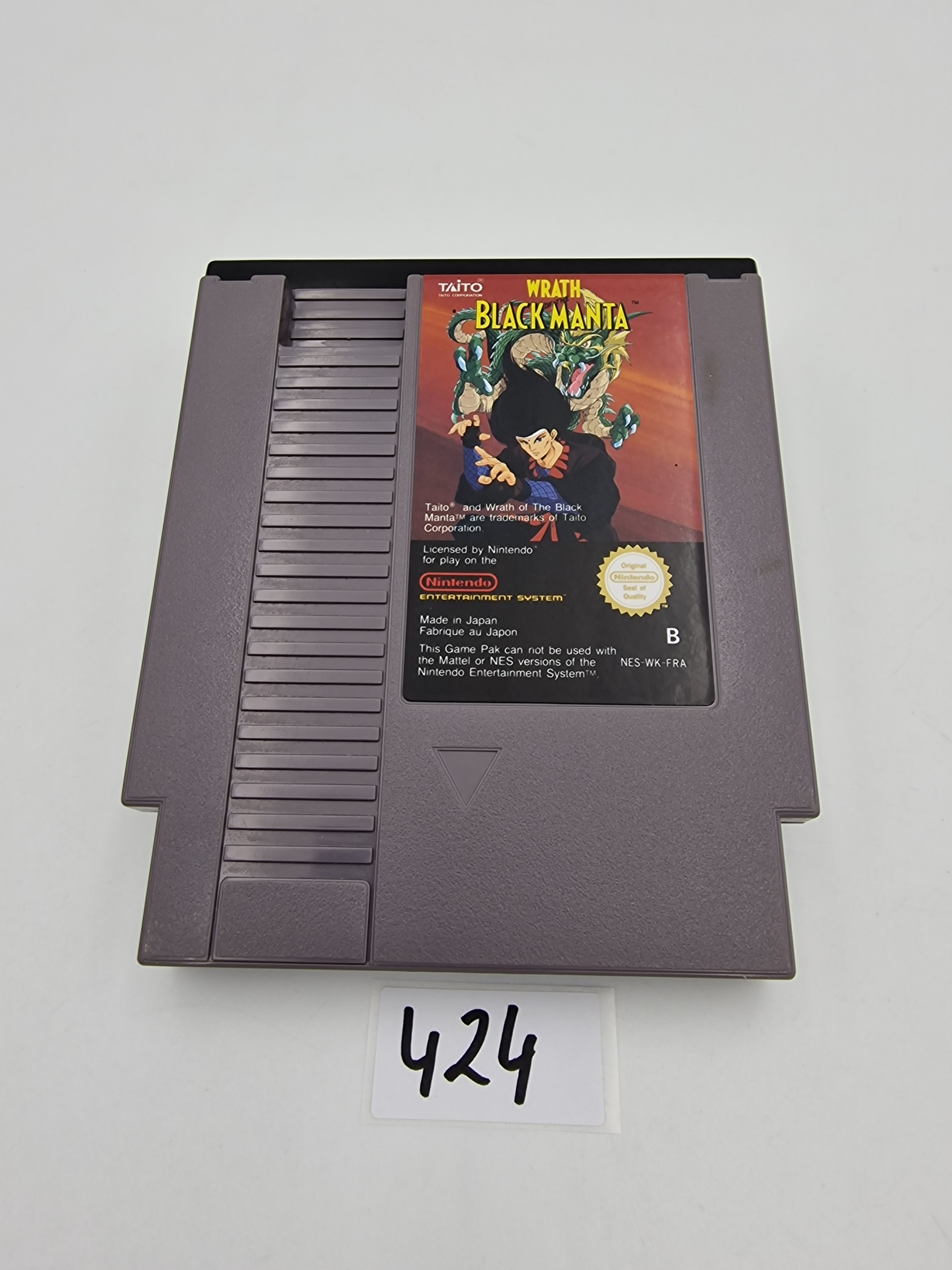 NINTENDO NES WRATH OF THE BLACK MANTA Producent Nintendo
