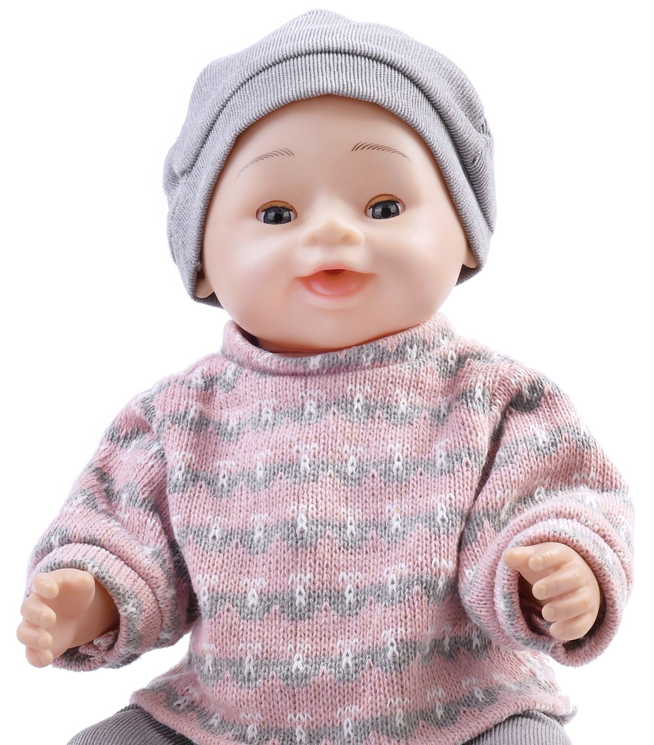 LALKA NATALIA SIKAJĄCA BOBAS 43 cm SIUSIA ŚMIEJE SIĘ GAWORZY Z NOCNIKIEM Efekty brak