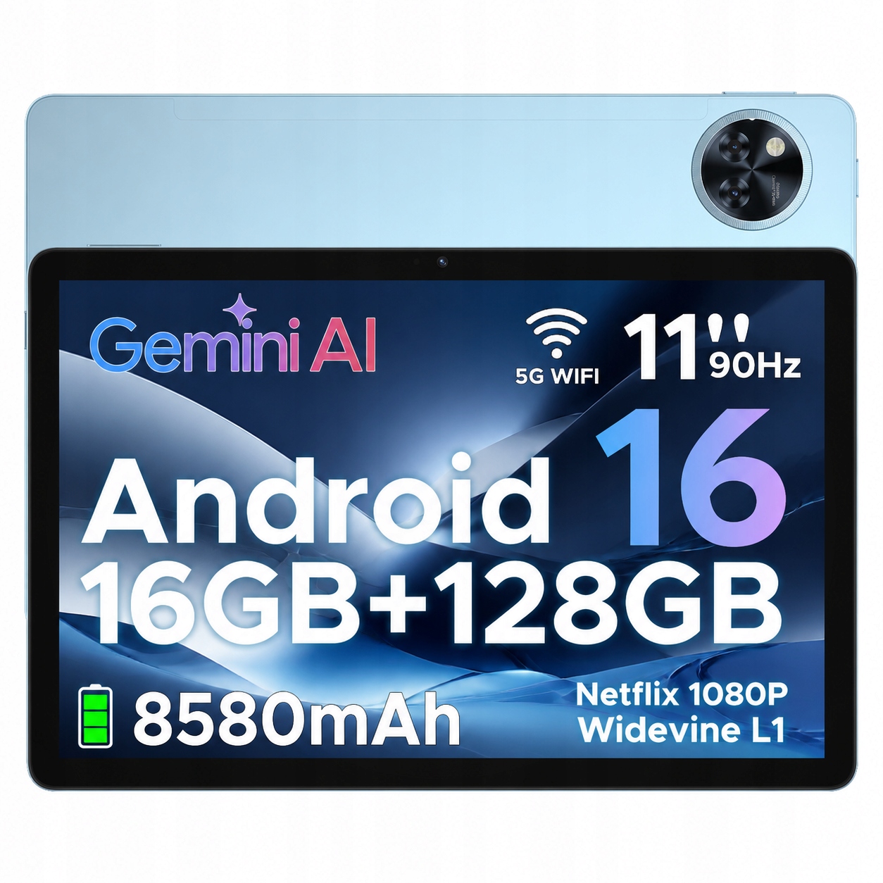 Tablet 11 palců Doogee U11 16/128GB 2TB 8580mAh Wifi Otg 90Hz Android 16