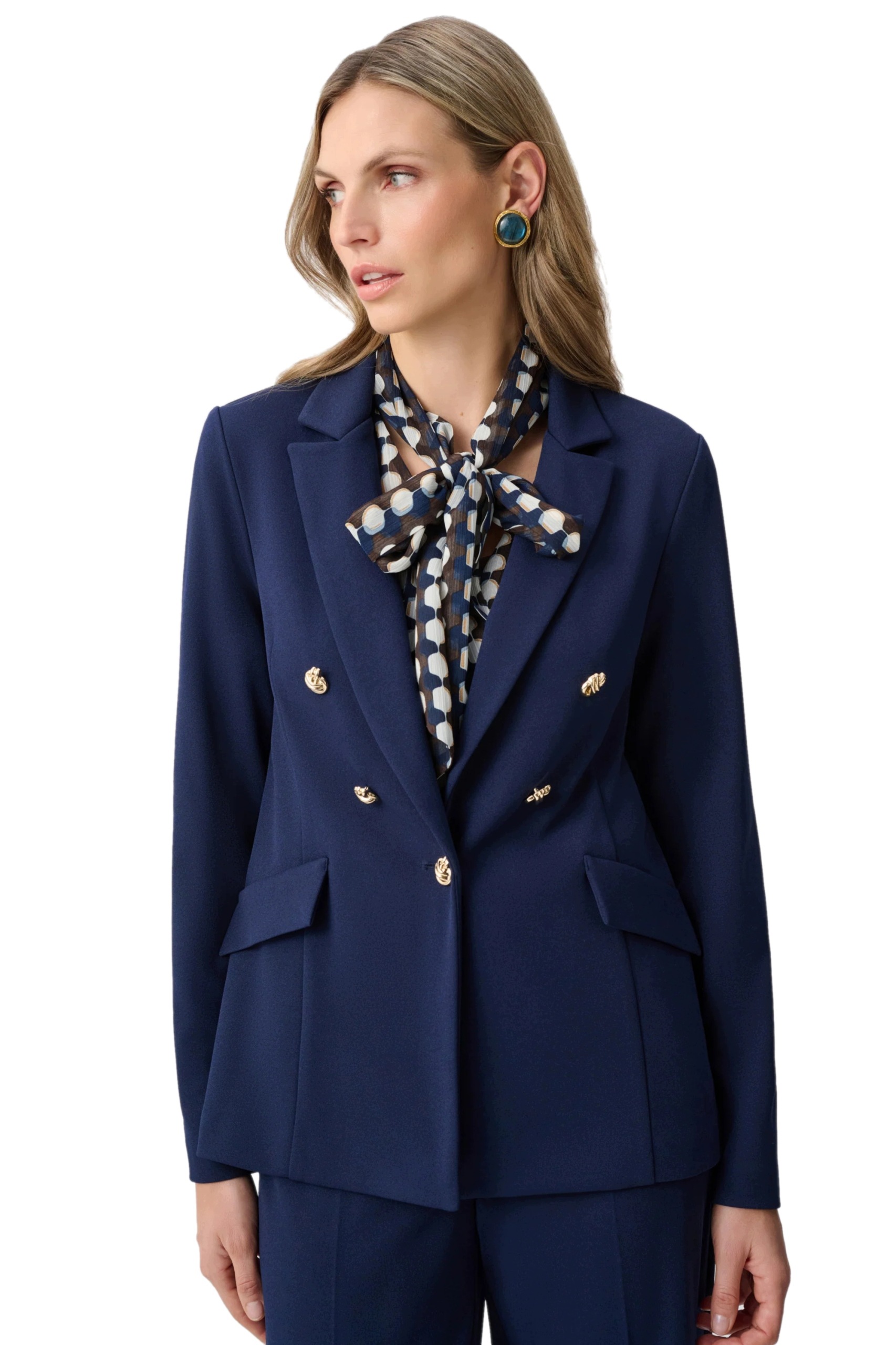 Joseph Ribkoff sako indigo elegantní společenské černé 44