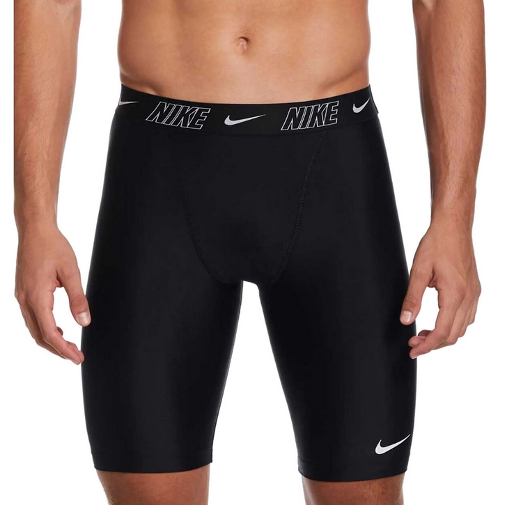 NIKE KĄPIELÓWKI MĘSKIE SWIM LOGO TAPE JAMMER CZARNY r.M