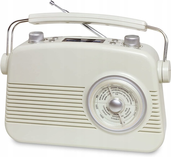 Radio vintage retro Dab+ Bt Fm Terris VDR692 Beż (n)