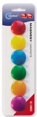 

Magnesy Do Tablic Okrągłe Średnica 30mm, 6 sztuk