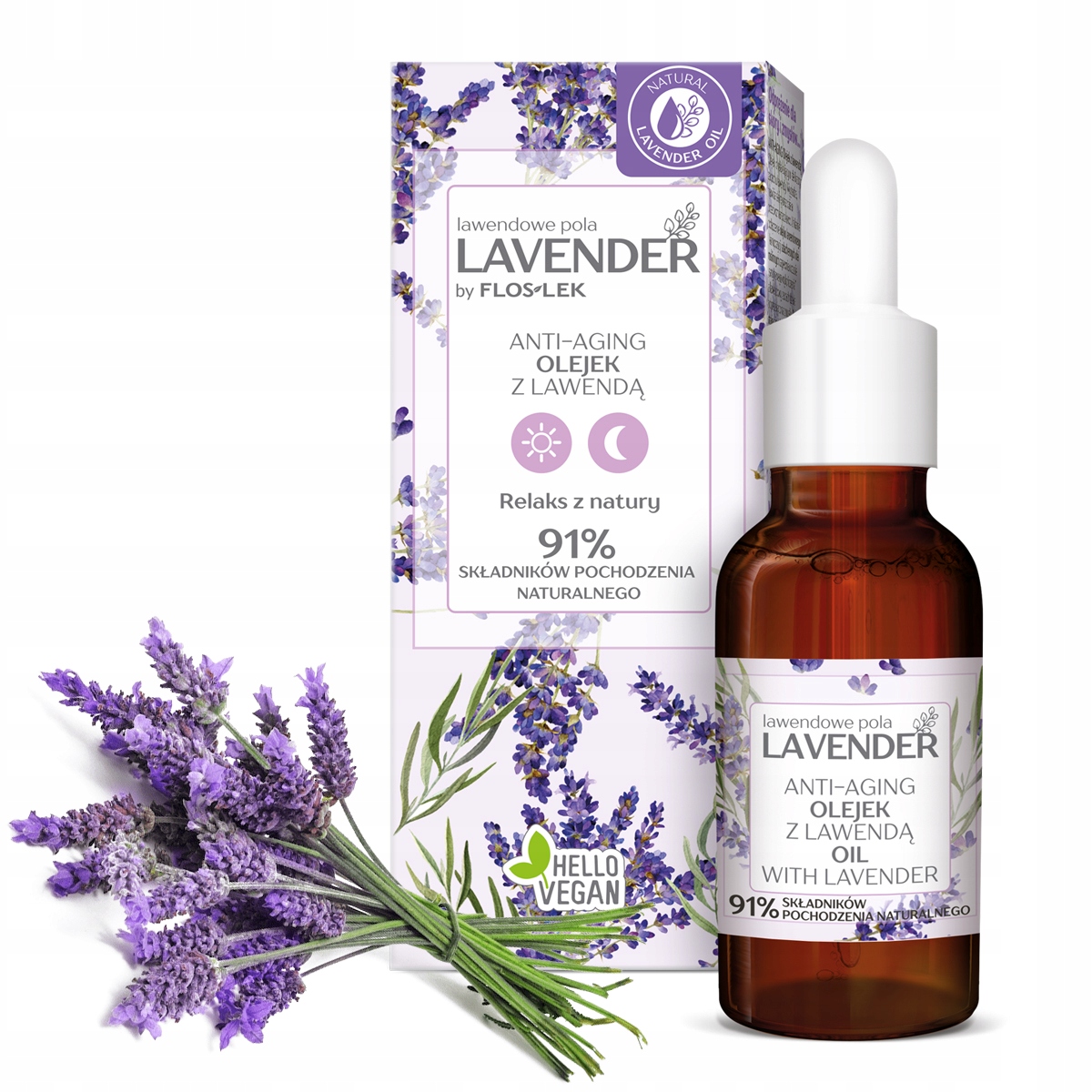

Lavender Olejek do twarzy z lawendą 30 ml Floslek
