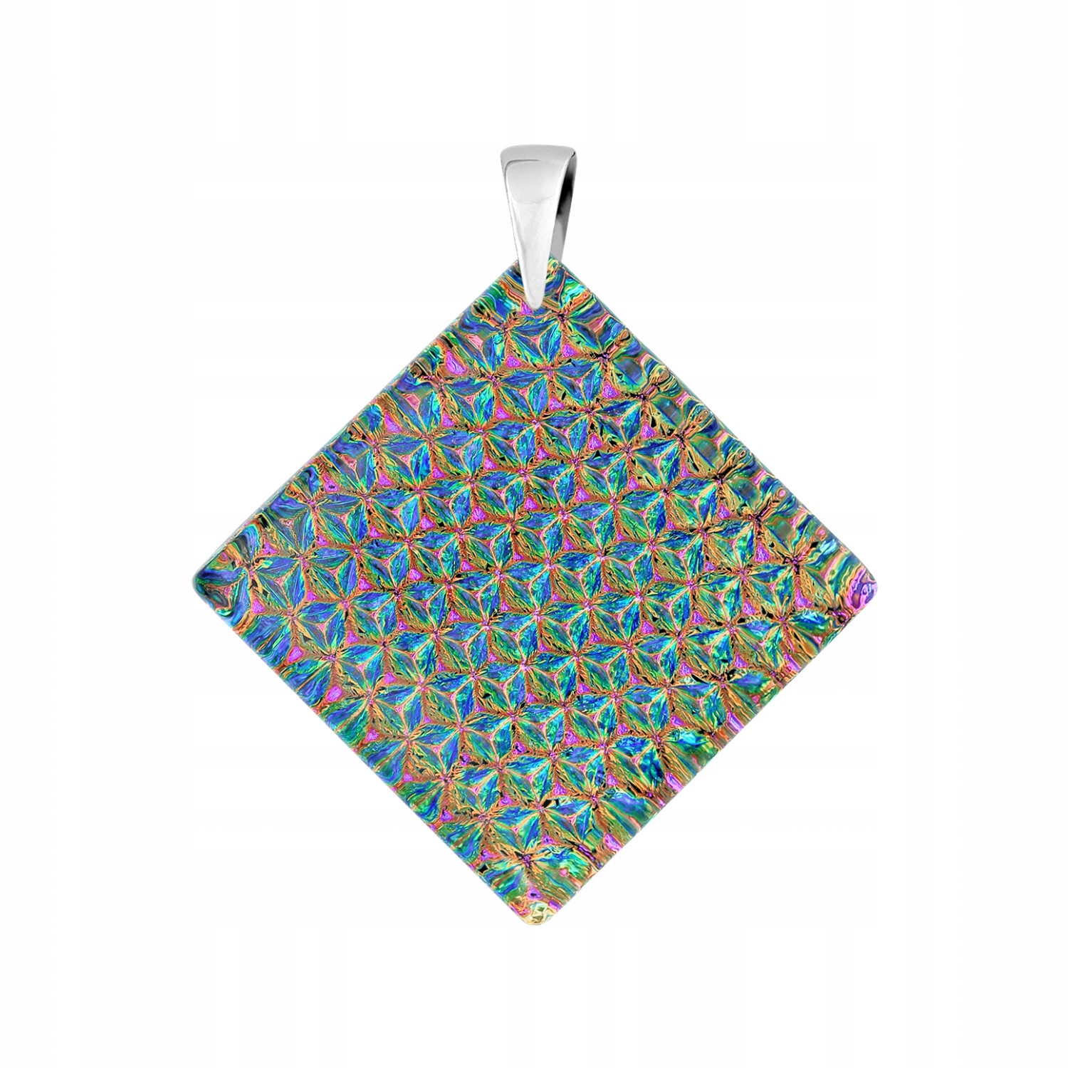 Dámský vícebarevný přívěsek Harf sklo murano