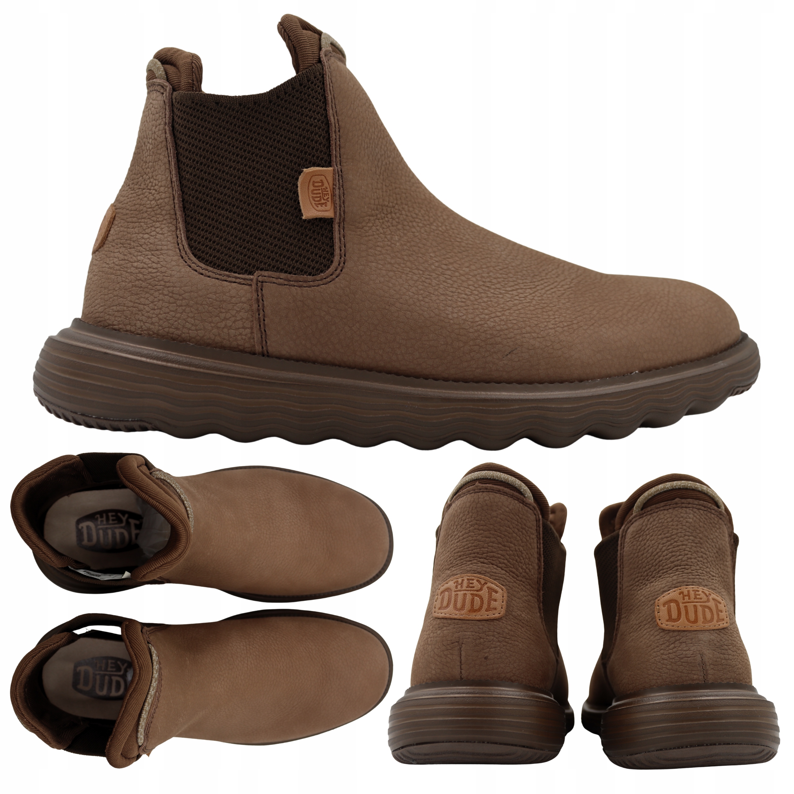 Pánské Lehké Kožené Boty Heydude Branson Craft Leather 40187255 vel. 44