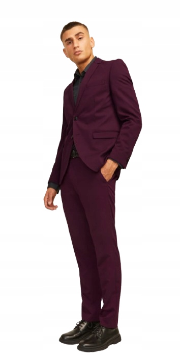 Jack&jones Pánský Oblek Fialový Elegantní Plus Size 64 Jyg