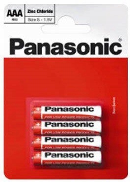 

Bateria Cynkowo-węglowa Panasonic R03 Aaa 4 Sztuki