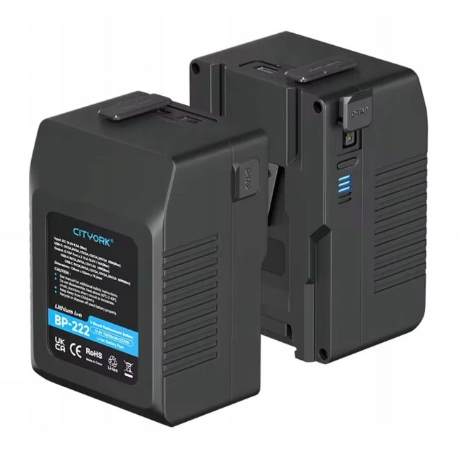 Cityork V Batéria BP222 s Usb portom pre kameru Sony Broadcast Led Video