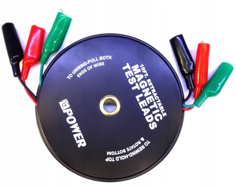 Kable Pomiarowe Krokodylki 3x3m Zwijane na bębnie