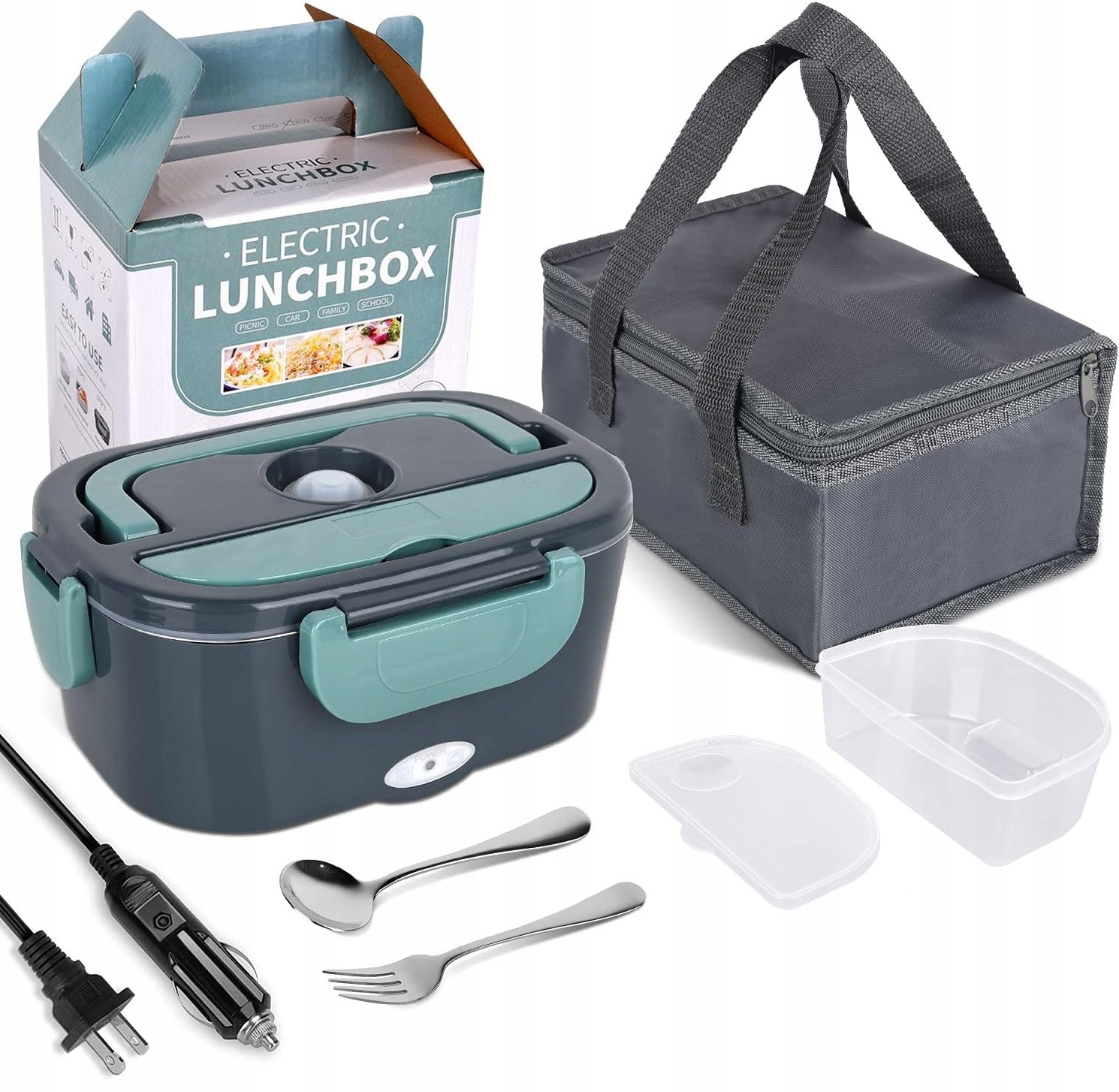 Elektryczny Lunch Box Podgrzewacz Obiad 230 12/24V LunchBox