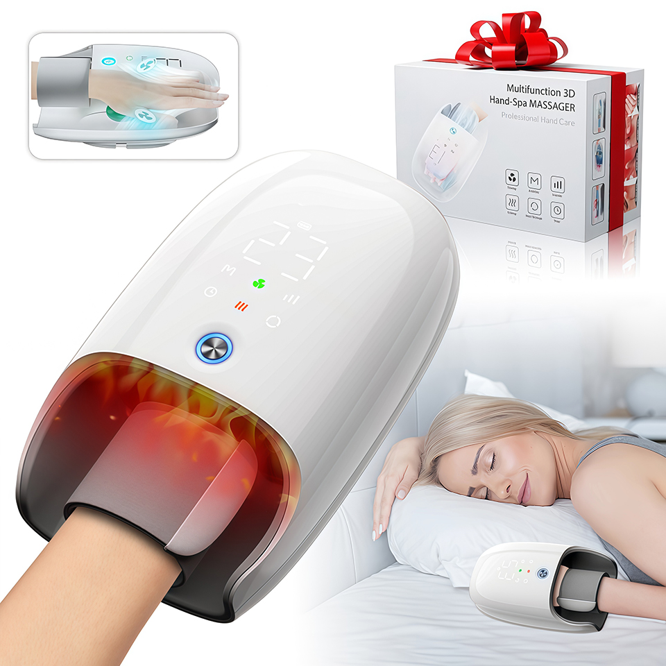 Masażer do Rąk, Masażer do Dłoni i Nadgarstka z Terapią Ciepłem i Zimnem