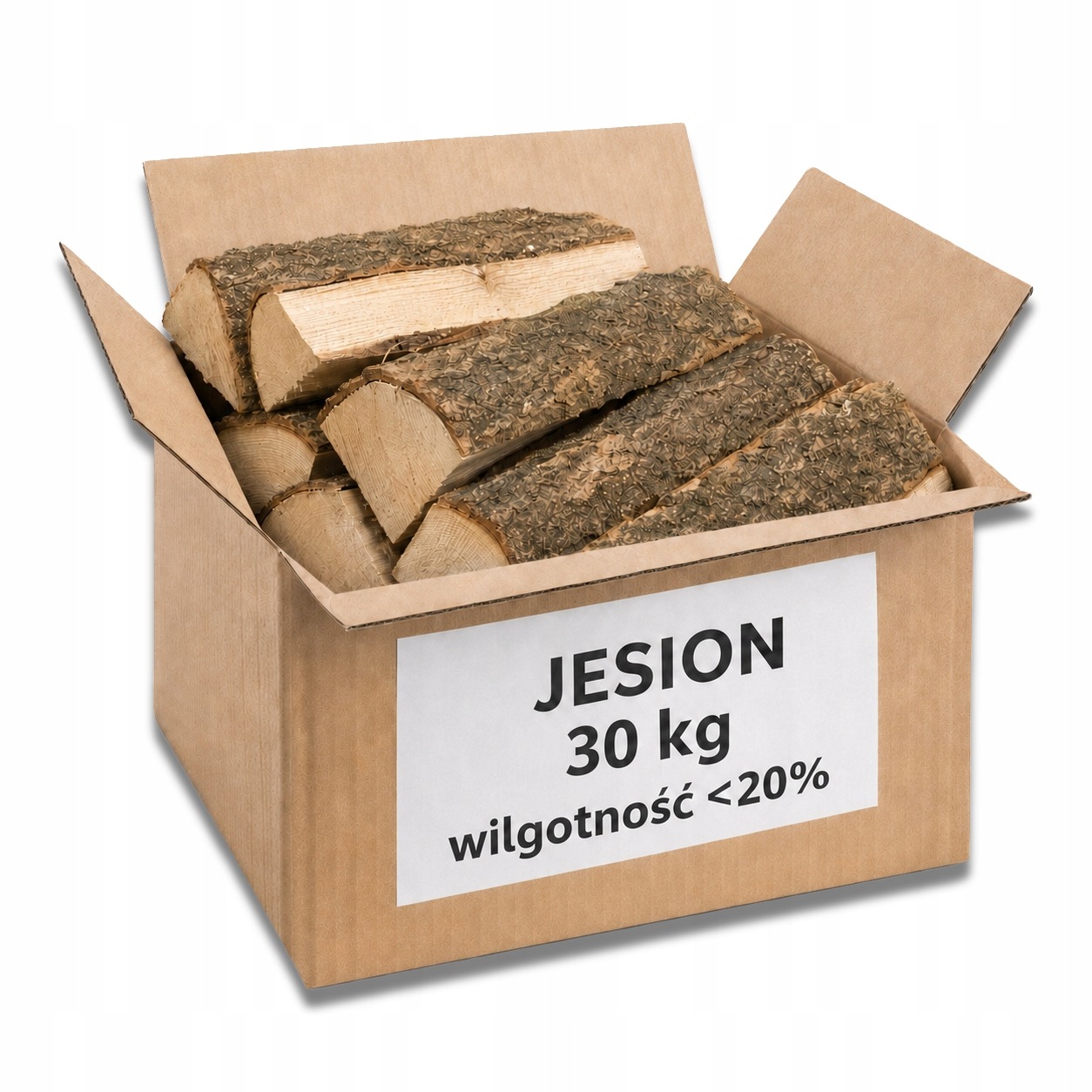 Krbové dřevo Jasan 30 kg sušené komorově <20% 30-35 cm Premium