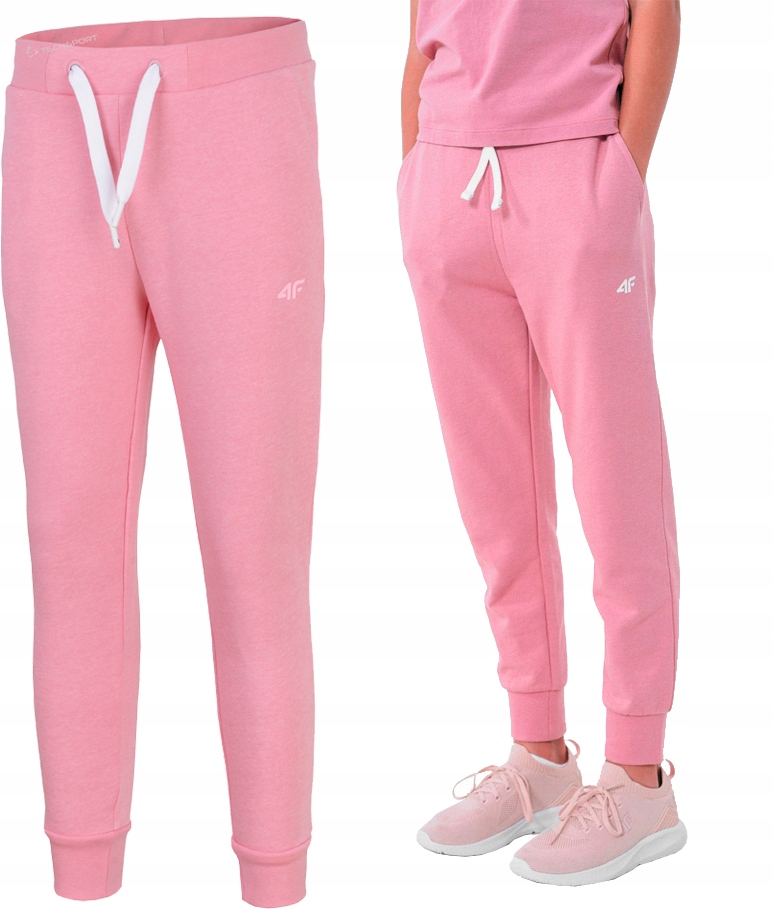 

4F Dziewczęce Spodnie Dresowe Bawełna / 164