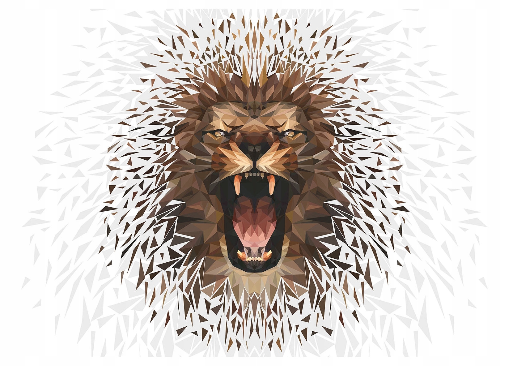 Fototapeta Lev geometrie abstrakce moderní design síla 250x175 lepidlo