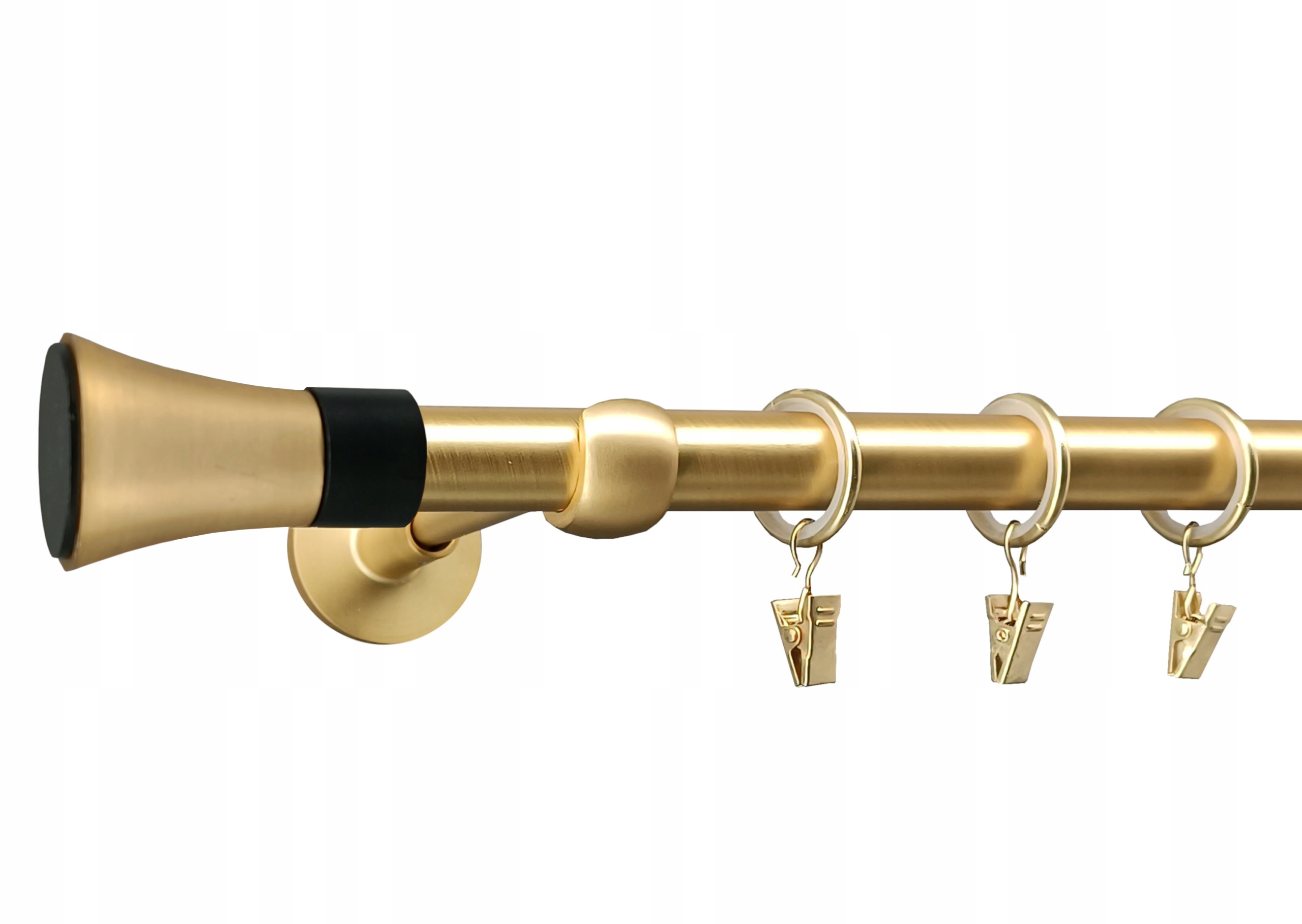 Garnýž 19 mm Zlato Mat Moderní 180 cm Trapéz