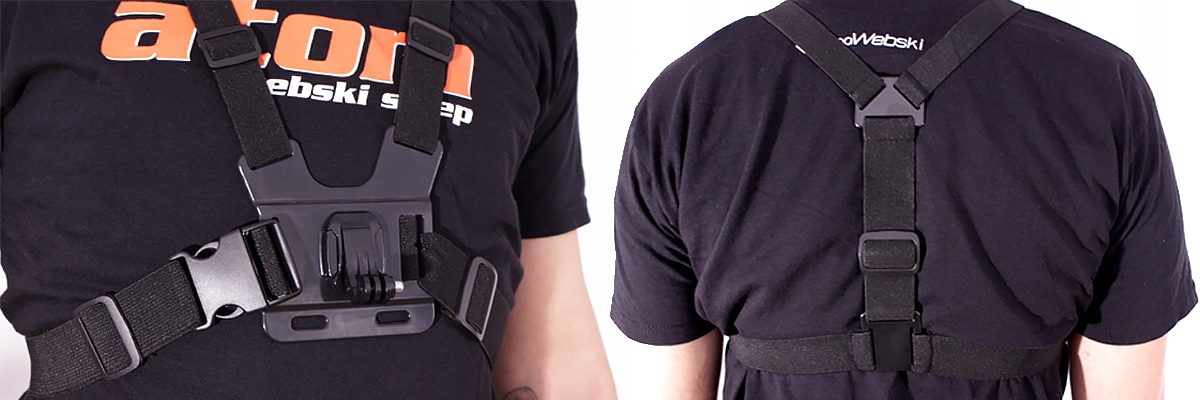 KAMERKA 4K UHD SPORTOWA ROWEROWA+SZELKI NA KLATKĘ System dźwięku mono