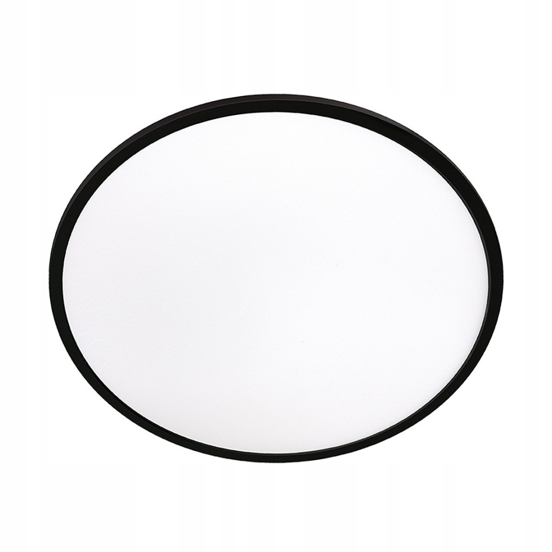 Stropní Svítidlo Pryzma 38 cm černý Led Cct IP44 voděodolný, klasický kulatý