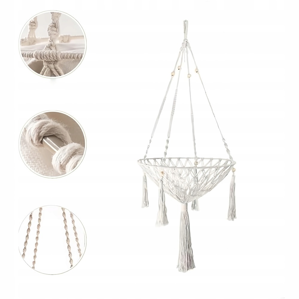 Houpačka Pro Kočky Makramé Boho Závěsná Postel Dekorace Ruční Výroba