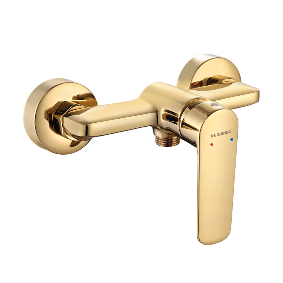 Sprchová Baterie Zlatá Nástěnná Kpl