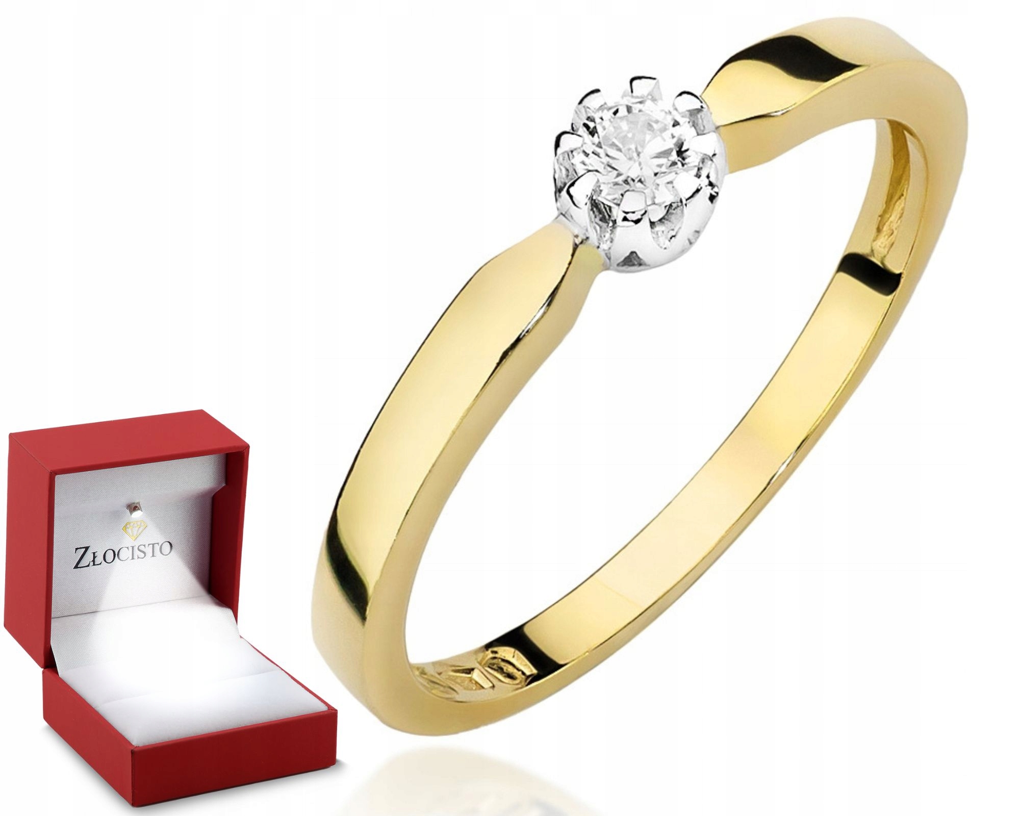 Zlatý Prstýnek s brilianty Gravírování Bonus 585