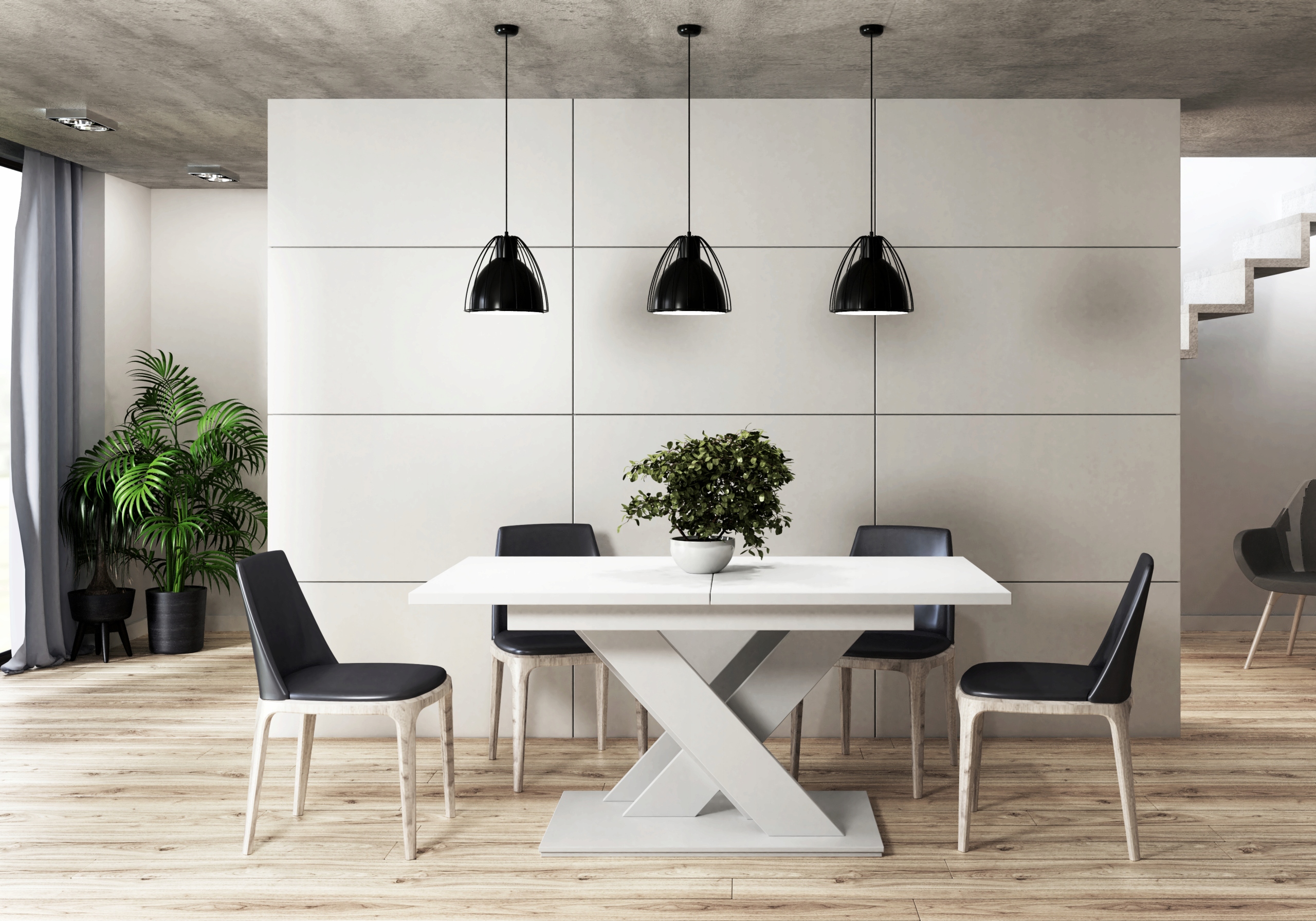 Stół Rozkładany do jadalni 140-180 Biały Mat Kod producenta 5104