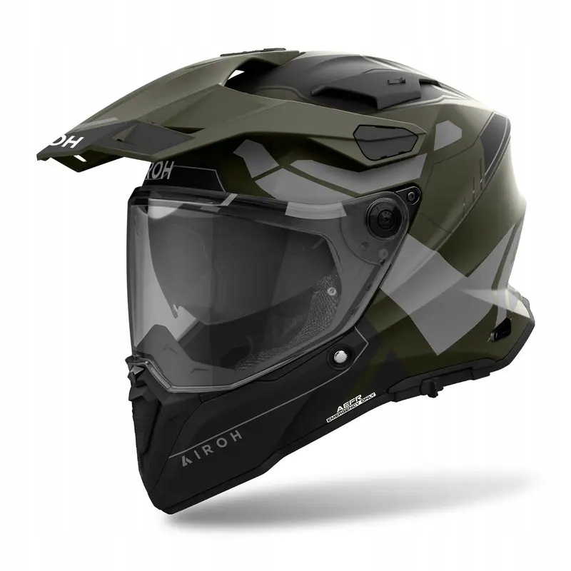 Motocyklová prilba Airoh Commander 2 Reveal Military Green Matt L