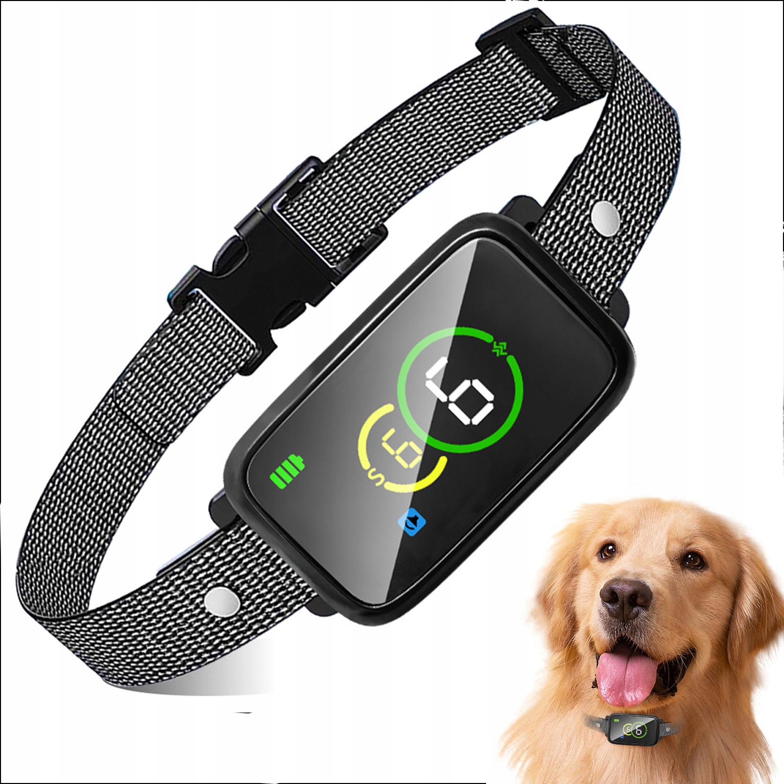 Levně Elektrický Výcvikový Obojek Pro Psy S Krytím IP67, Voděodolným Tlumičem