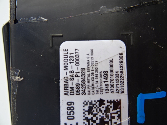 INSIGNIA B 17- AIR пиропатрон левый подушка комплект