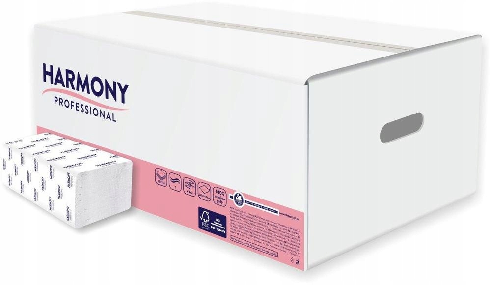 Harmony ručník Zz Professional 2-vrstvý celulózový, 23 x 24, 150 ks 20 ba