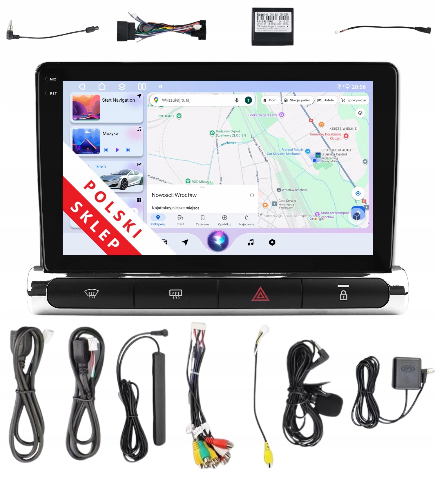 Android Rádio Navigace 2DIN Citroen C3 III C3 Aircross A 6/128 Gd Lte Dsp