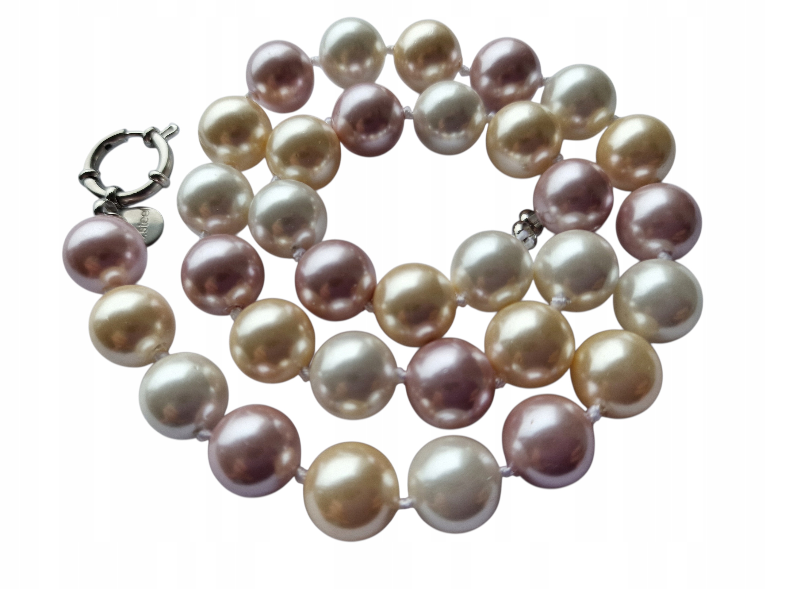 Vintage Bílé Majorské Perly Náhrdelník Styl Art Deco Empire Svatba