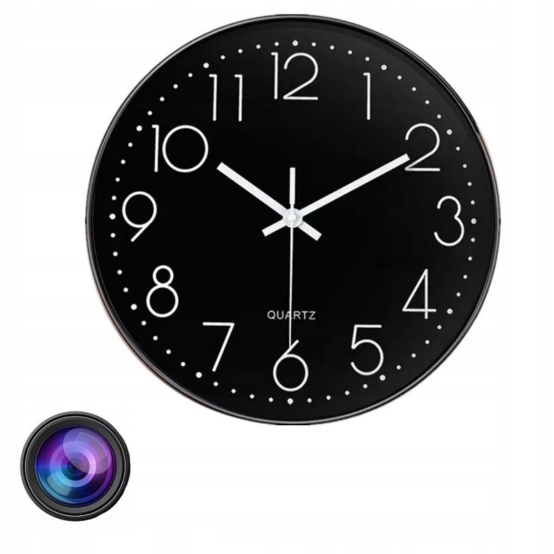Kamera Nástenné Hodiny Mini Skrytá Špionážna Wifi Full Hd