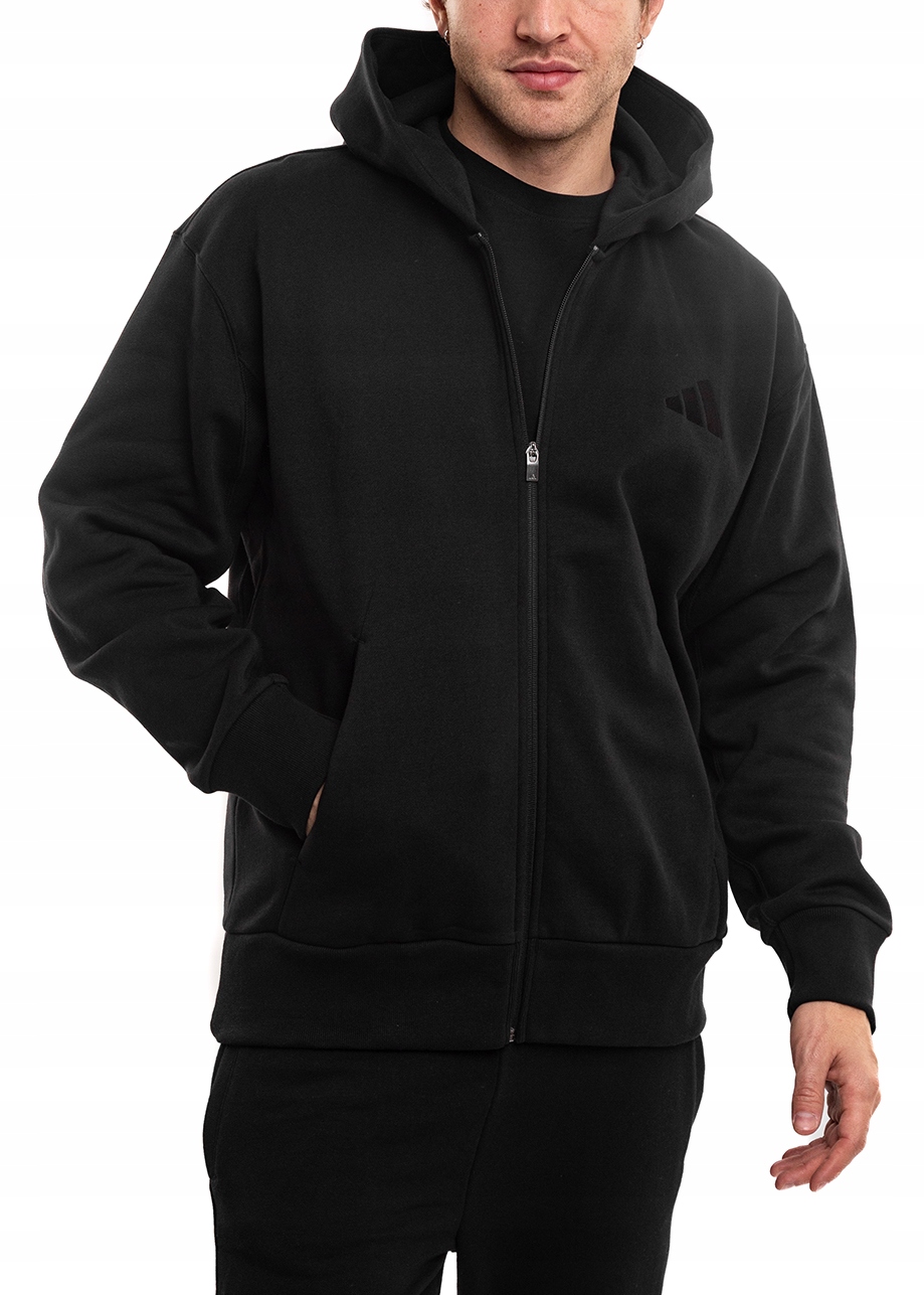 pánská mikina s kapucí adidas Sportovní mikina s kapucí Roztahovací bavlněná vel M