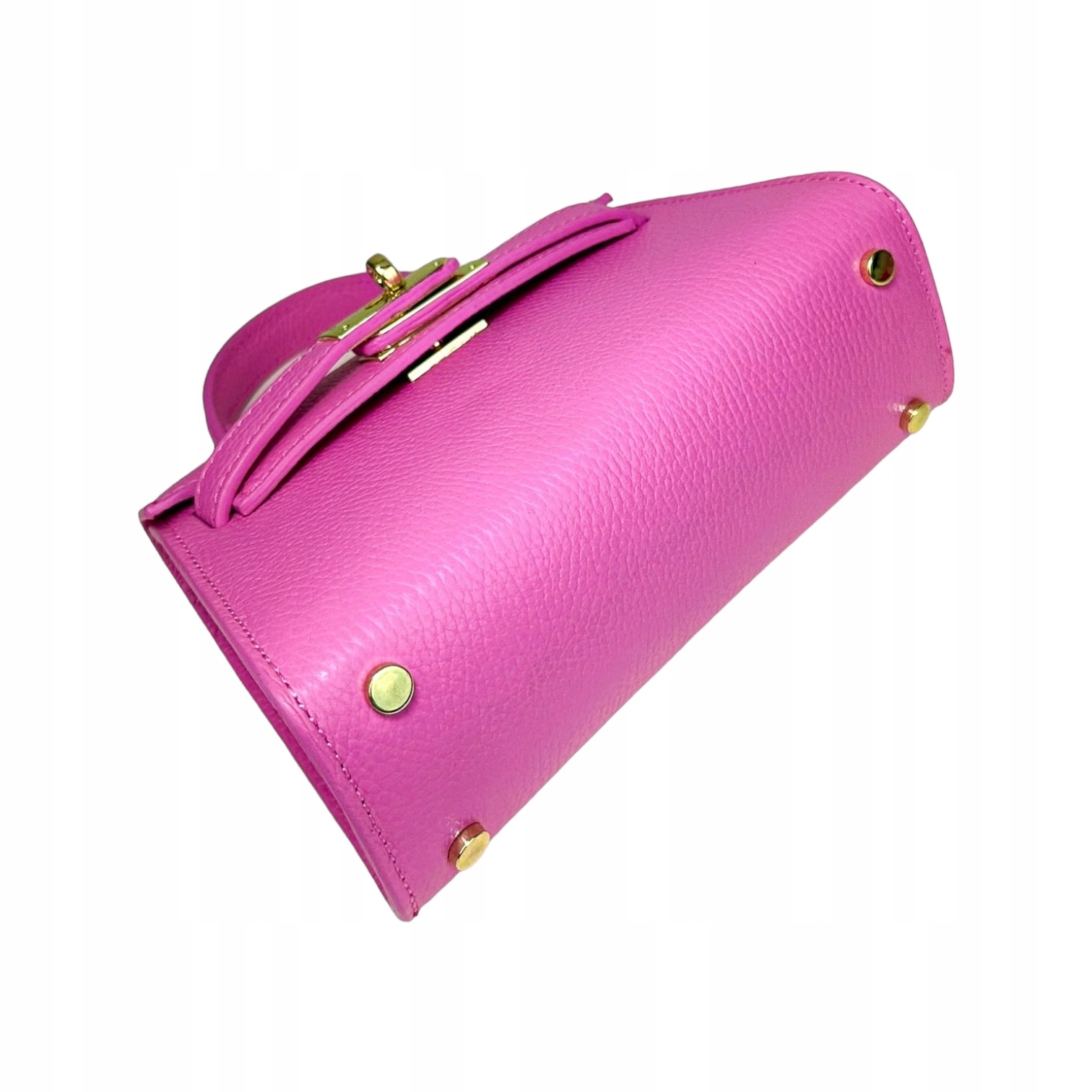 Torebka Damska Kuferek, skóra Emily Różowy Płeć kobieta