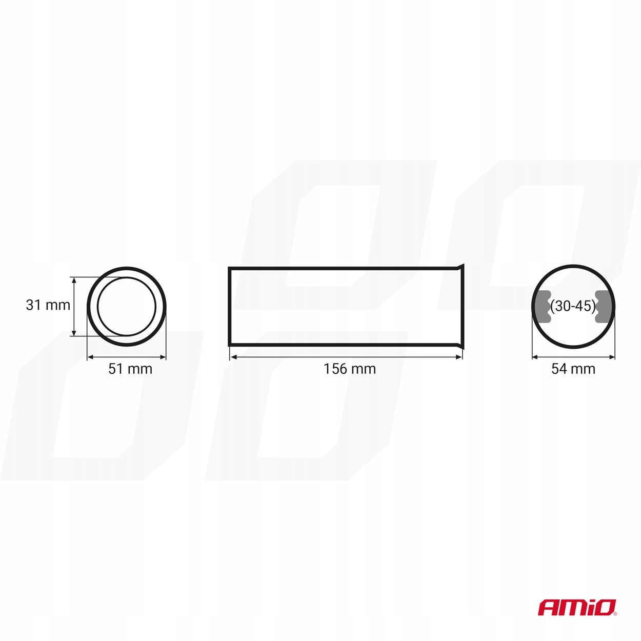 Końcówka tłumika wydechu stal nierdzewna MT 009 chrom AMIO-01309 EAN (GTIN) 5903293013090