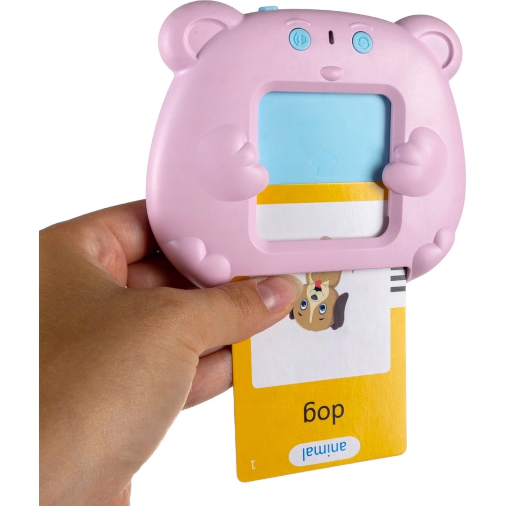 ZABAWKA DO NAUKI ANGIELSKIEGO CZYTNIK KART SŁÓWKA OBRAZKI 224 KARTY Szerokość produktu 10.5 cm