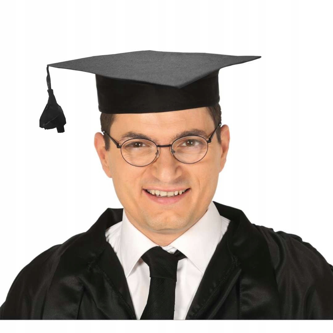 

czapka Studencka biret student Czarna absolwent
