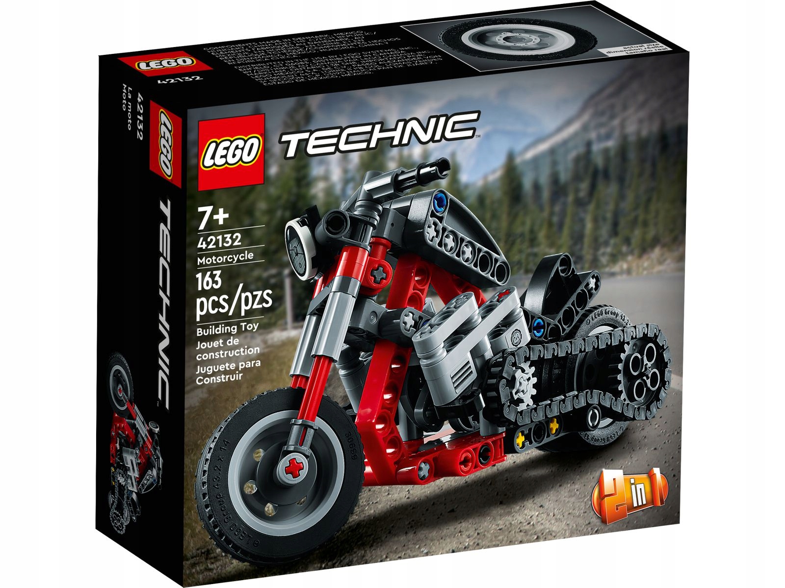 

Oryginalne Lego 42132 Technic Motocykl Nowy
