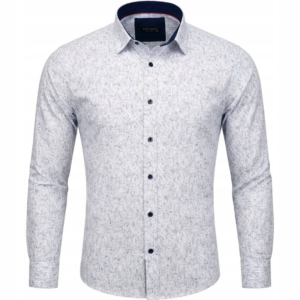Ego Man košile pánská BKE-60 krátký rukáv nadměrná velikost 3XL bílá