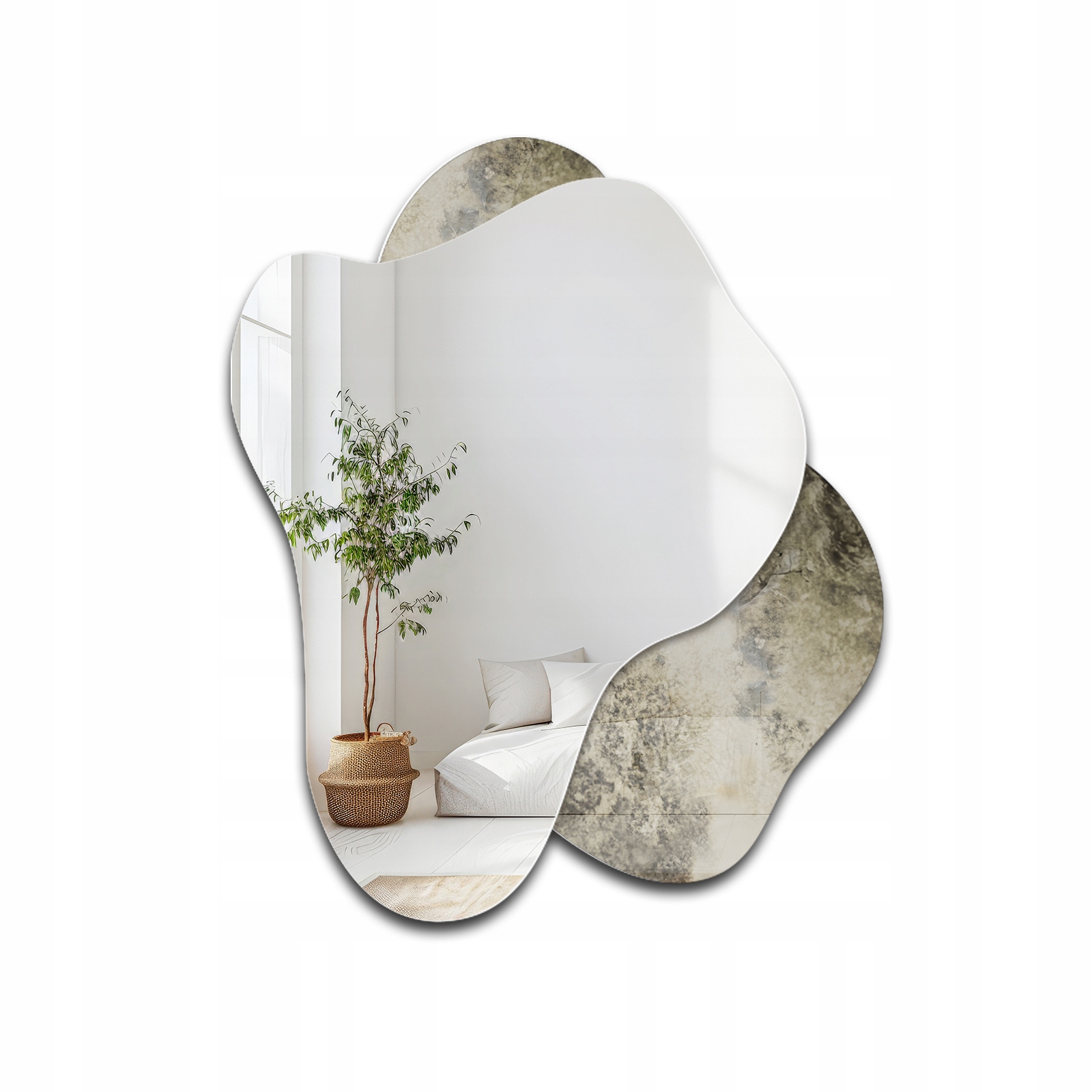 Zrcadlo Spinel na zestárlém zrcadle stříbrné 150X180, nástěnné