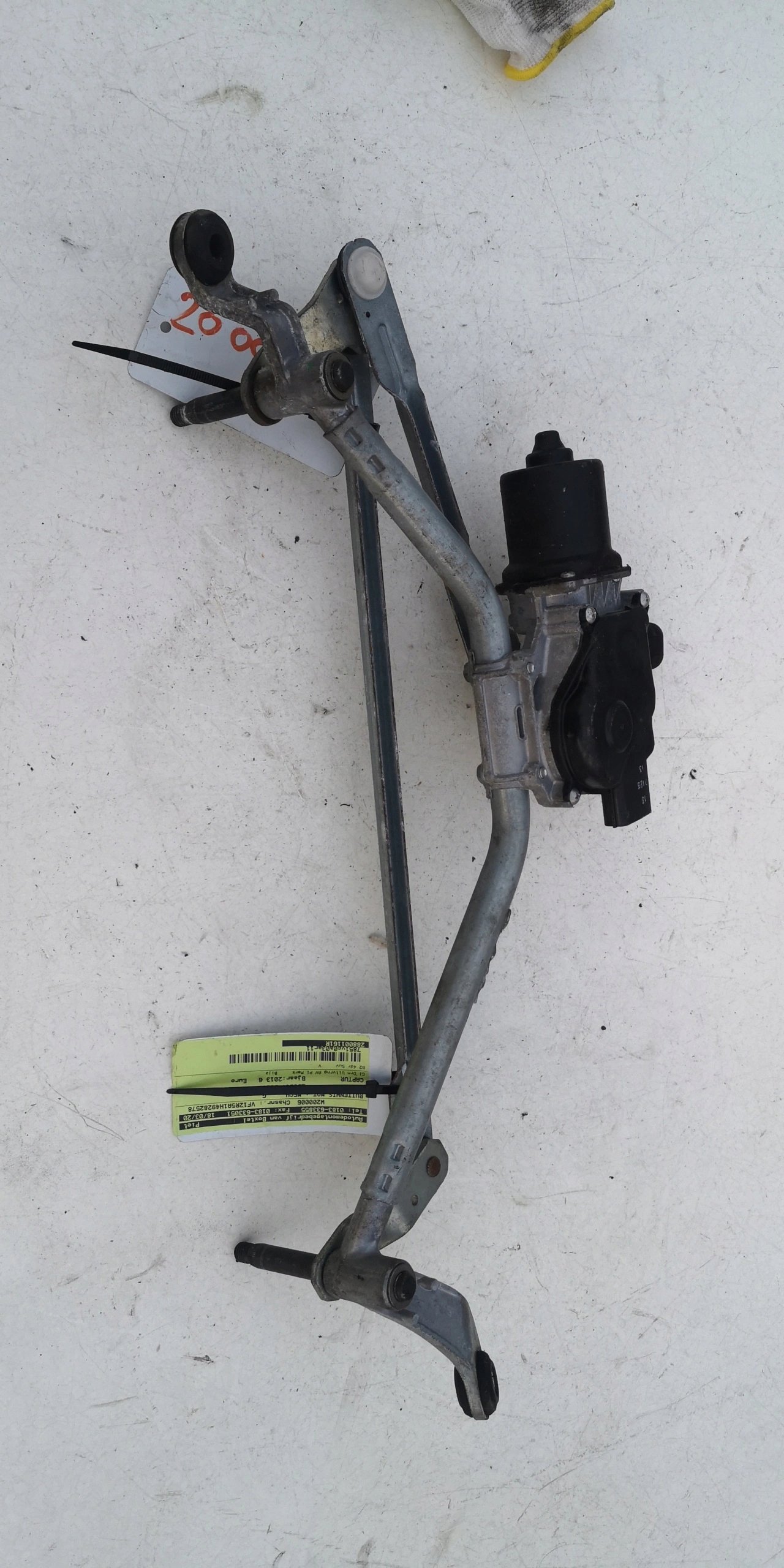 RENAULT CAPTUR МЕХАНИЗМ СТЕКЛООЧИСТИТЕЛЯ 288001161R