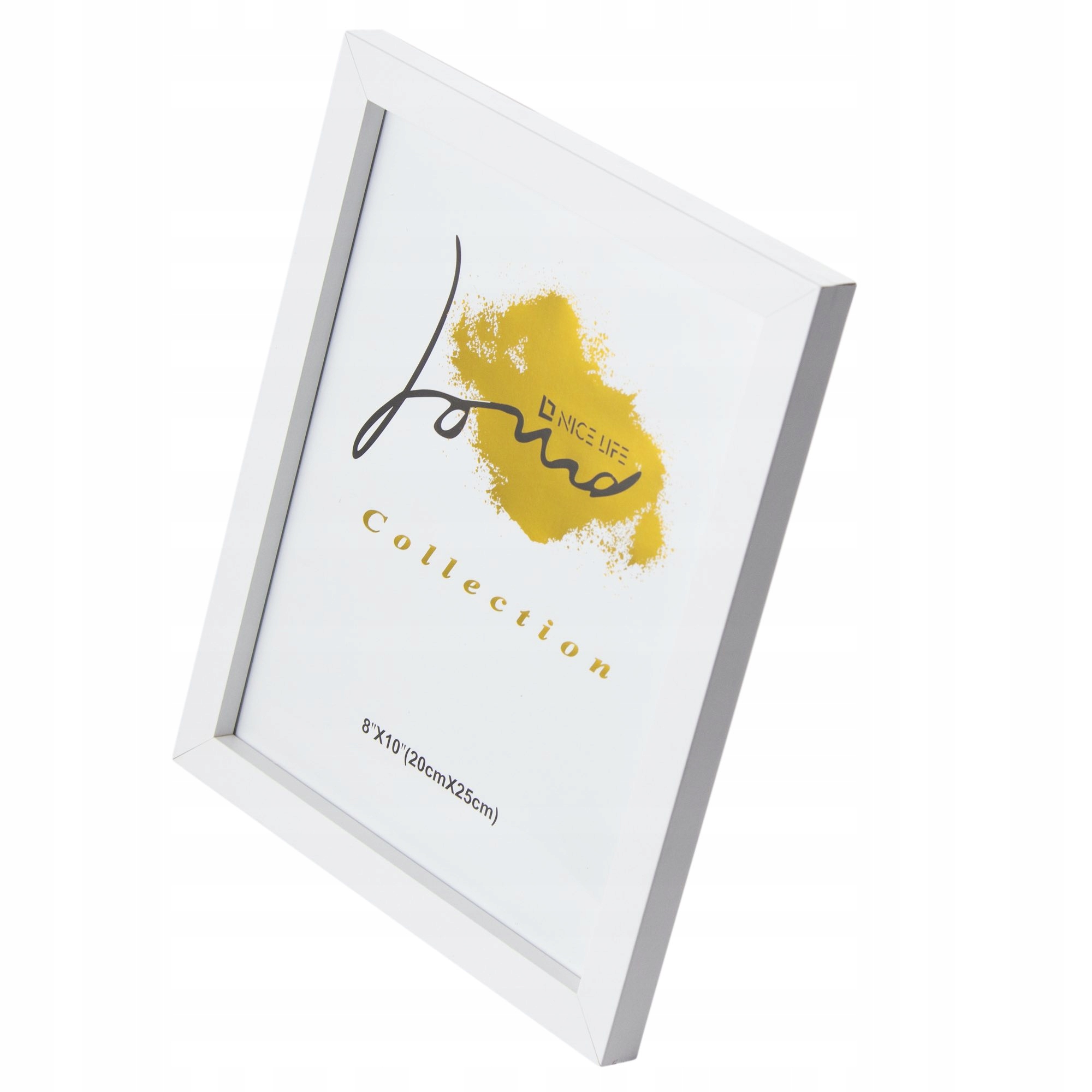 RAMKA NA ZDJĘCIA FOTO PLAKAT RAMA STOJĄCA 20X25 CM BIAŁA Wysokość produktu 25 cm