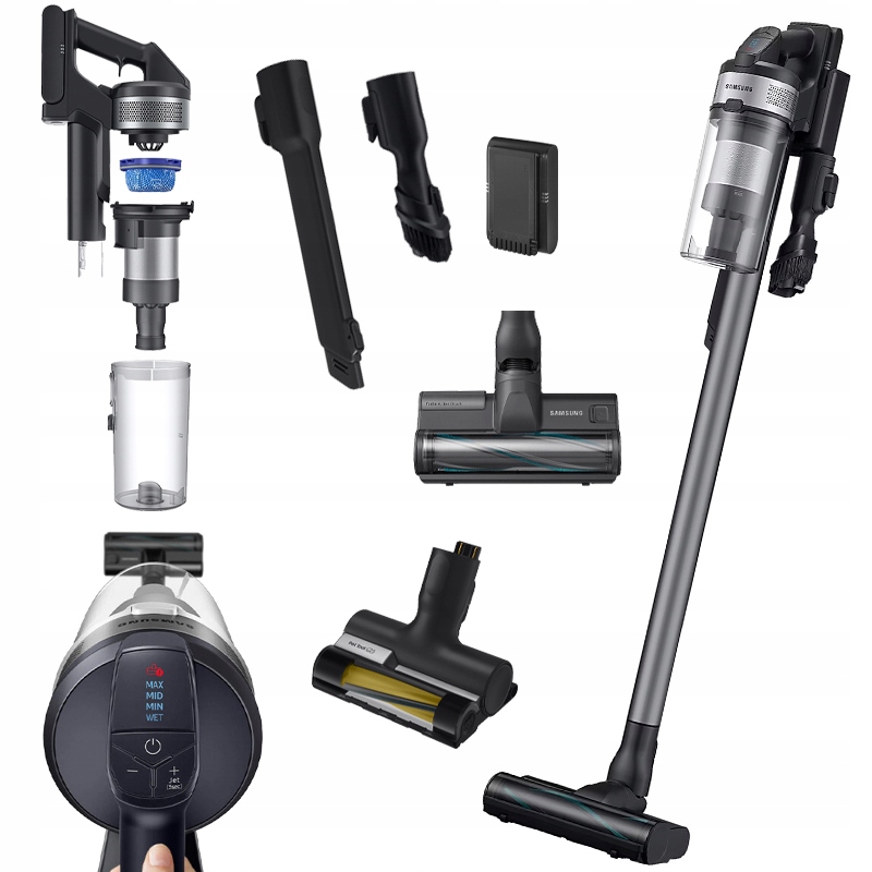 Bezdrôtový vysávač Samsung VS20B75AGR5 2w1 550W 60min JetCyclone