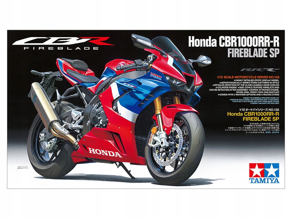 Honda CBR1000RR-R Fireblade Sp 1:12 Tamiya 14138