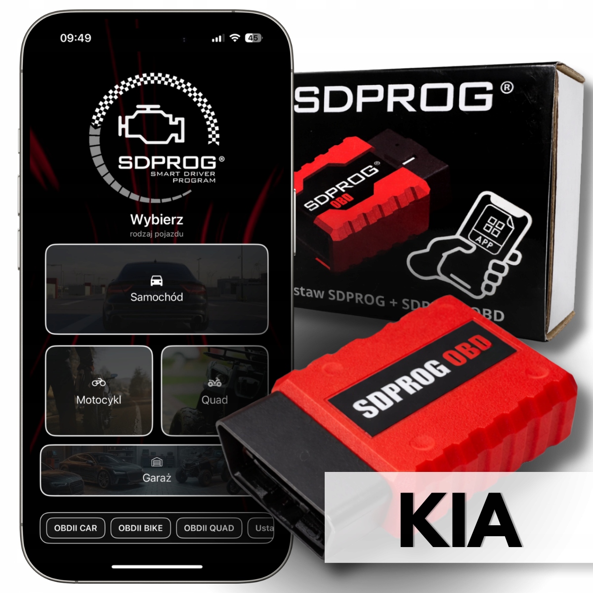 Kia Diagnostický Nástroj Skener OBD2 Sdprog Dpf Program Obd Android iOS