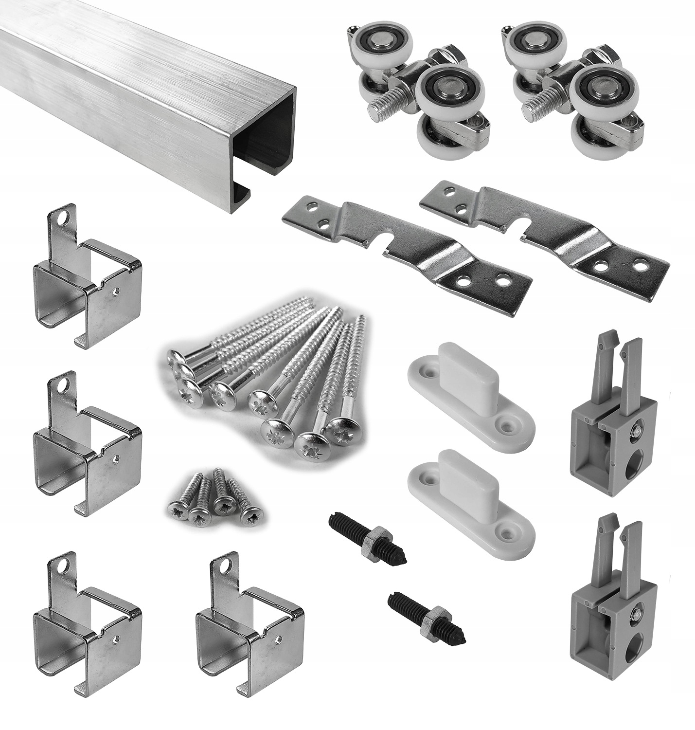 Posuvný systém do 100 kg, komplet 160 cm spony