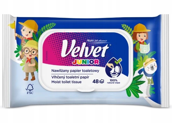 

Velvet Papier Toaletowy Nawilżany Junior 1 Op.